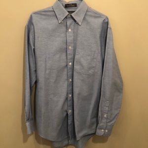 Croft & Barrow Oxford dress shirt men’s light blue 15 32/33 wrinkle resistant